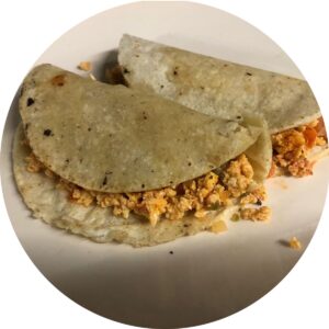 Taco de Huevo a la mexicana