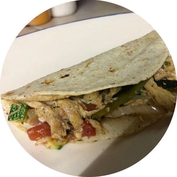 Taco de Pollo con Verduras