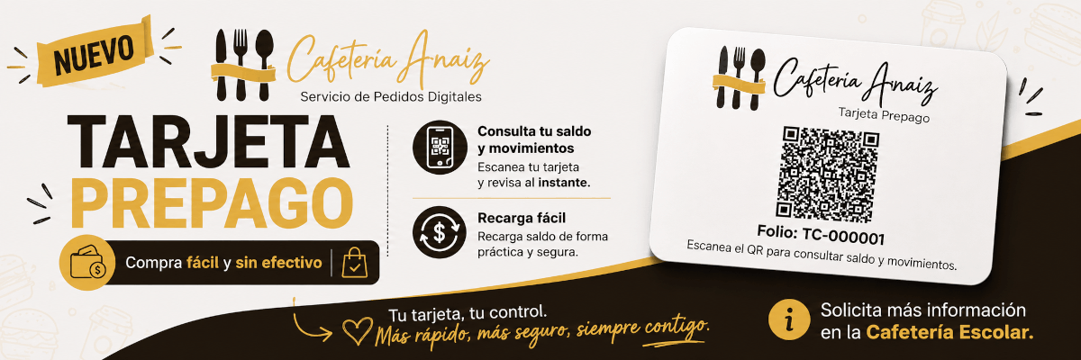 Nueva Tarjeta Prepago Cafetería Arnaiz